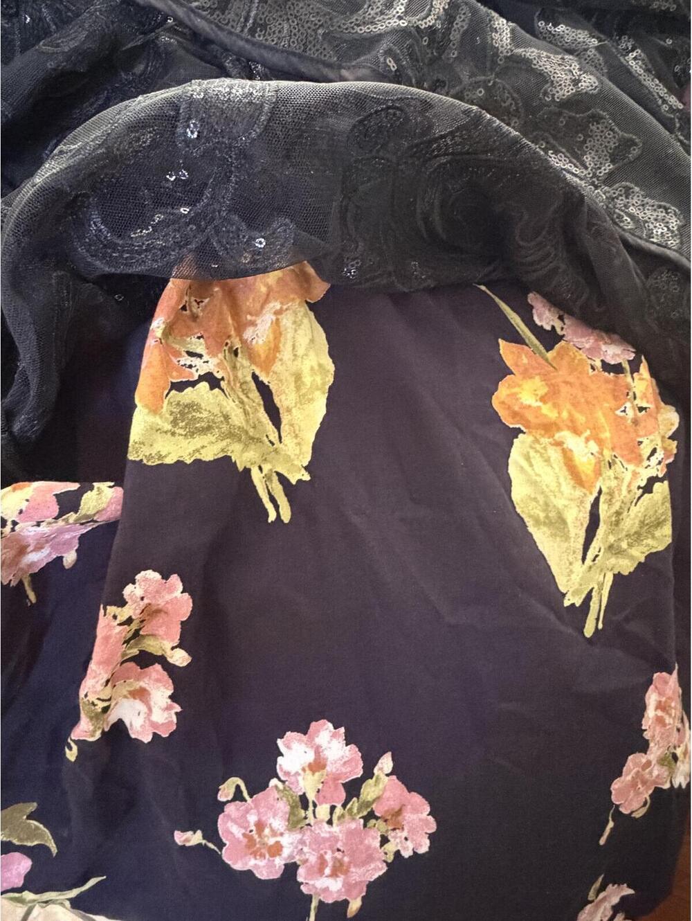 NWOT Free People Falling Flowers Frock Mini Dress size S - Picture 6 of 9
